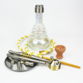 Guangzhou woyu new model glass pipe accessories shisha tobacco aluminum hookah